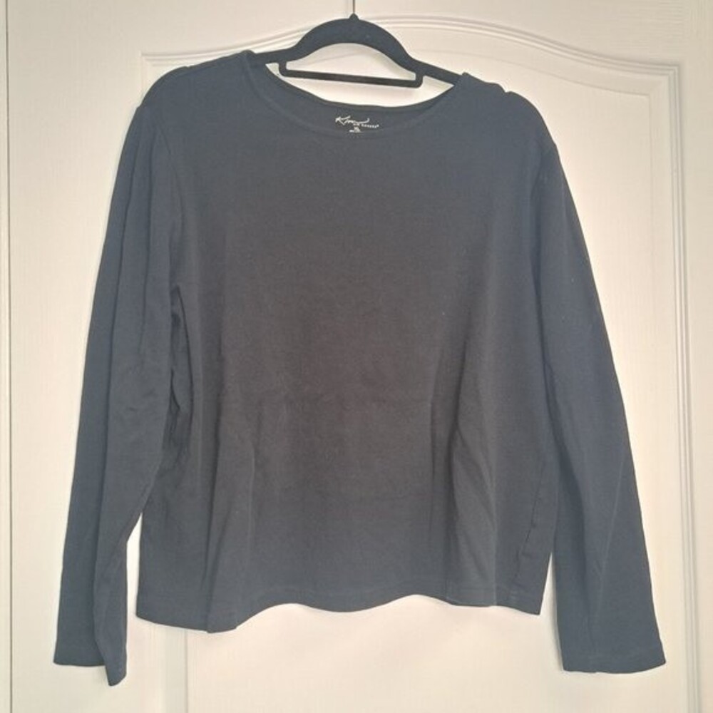 Kim Rogers Long Sleeve Black T Shirt